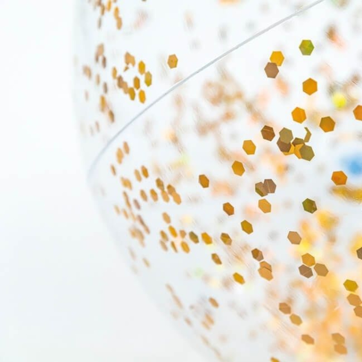 Intex glitter strandbal - 51 cm - Geel