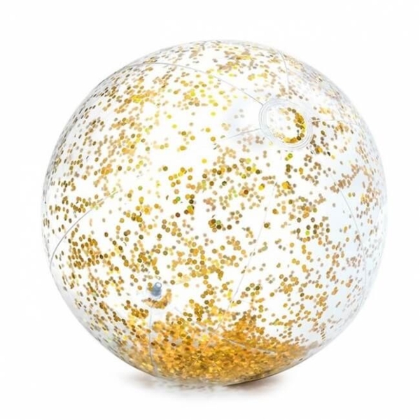 Intex glitter strandbal - 51 cm - Geel