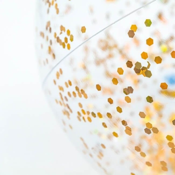 Intex glitter strandbal - 51 cm - Geel