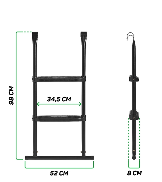 Salta trampoline trap L voor framehoogte van 83 - 93 cm