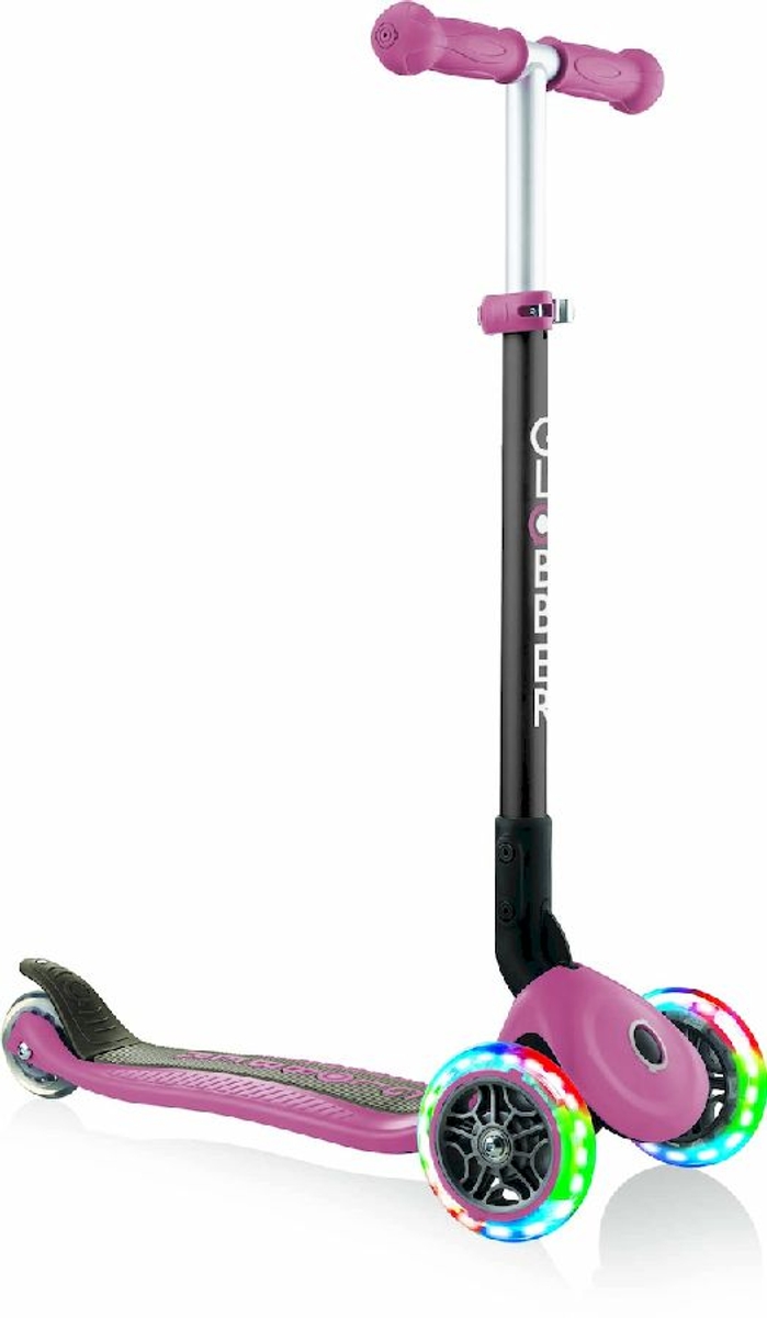 Globber Primo Foldable Lights Pastel step - Roze