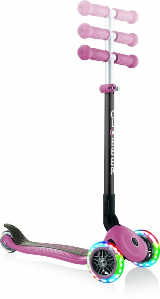 Globber Primo Foldable Lights Pastel step - Roze