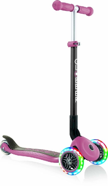 Globber Primo Foldable Lights Pastel step - Roze