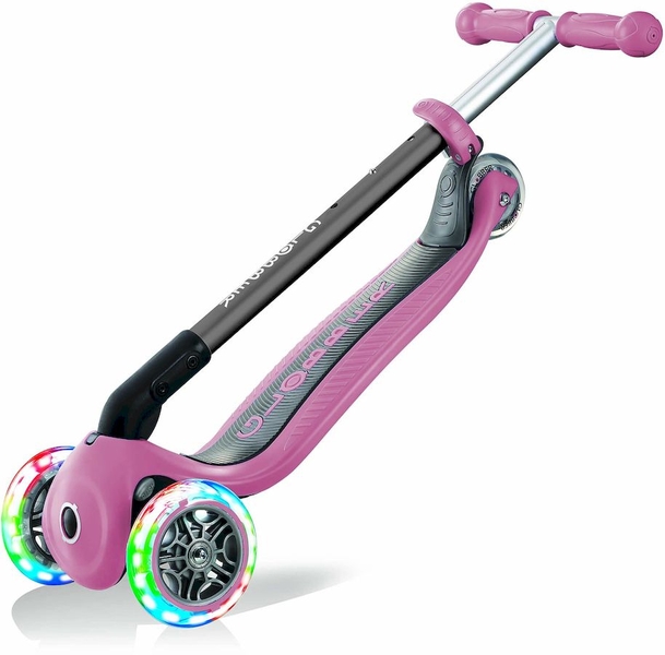 Globber Primo Foldable Lights Pastel step - Roze
