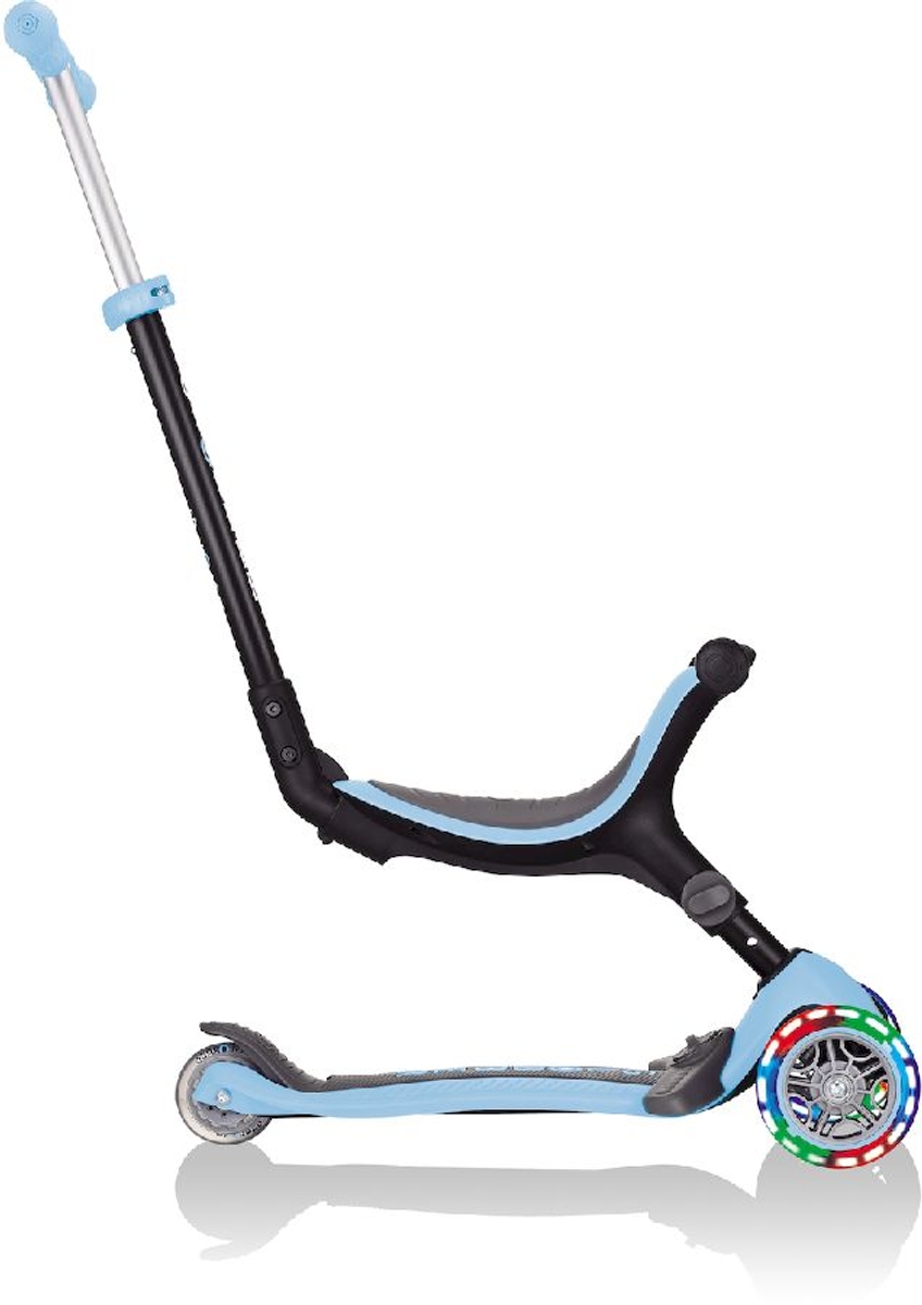 Globber Go Up Foldable Plus Lights Pastel 3-in-1 step - Blauw