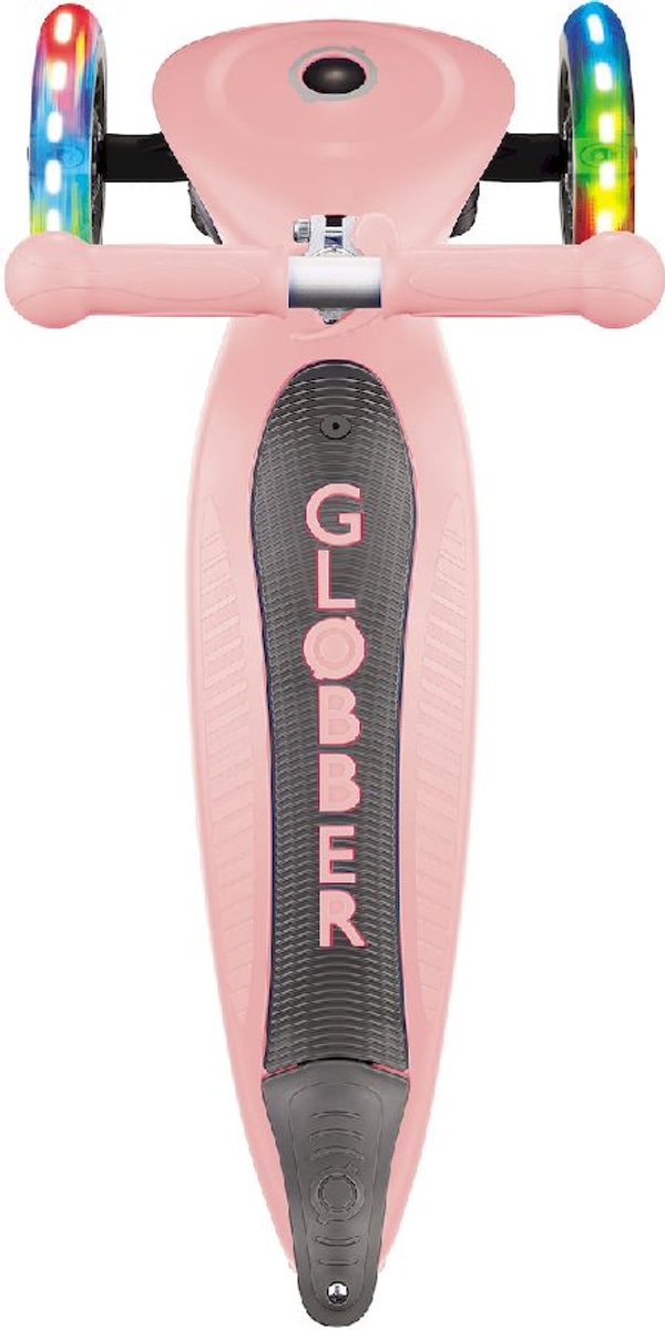 Globber Go Up Foldable Plus Lights Pastel 3-in-1 step - Roze