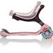 Globber Go Up Foldable Plus Lights Pastel 3-in-1 step - Roze