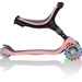 Globber Go Up Foldable Plus Lights Pastel 3-in-1 step - Roze