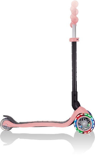 Globber Go Up Foldable Plus Lights Pastel 3-in-1 step - Roze