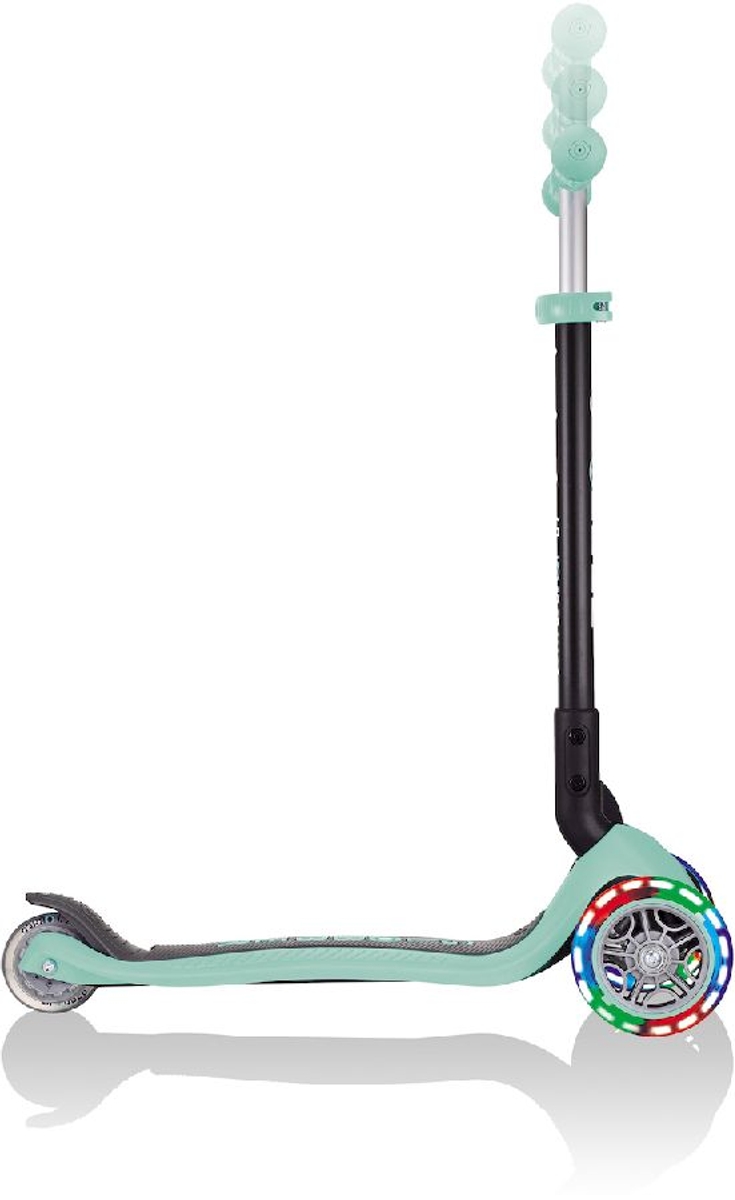 Globber Go Up Foldable Plus Lights Pastel 3-in-1 step - Mint