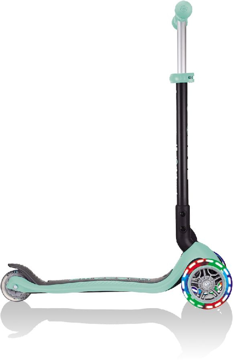 Globber Go Up Foldable Plus Lights Pastel 3-in-1 step - Mint