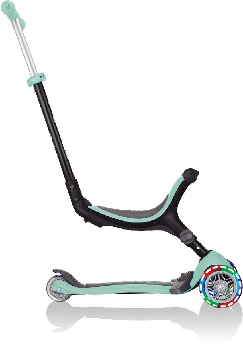 Globber Go Up Foldable Plus Lights Pastel 3-in-1 step - Mint