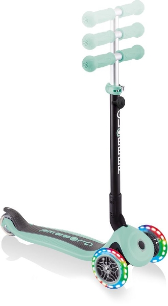 Globber Go Up Foldable Plus Lights Pastel 3-in-1 step - Mint