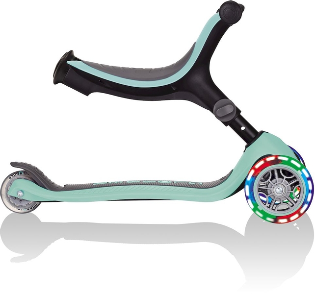 Globber Go Up Foldable Plus Lights Pastel 3-in-1 step - Mint
