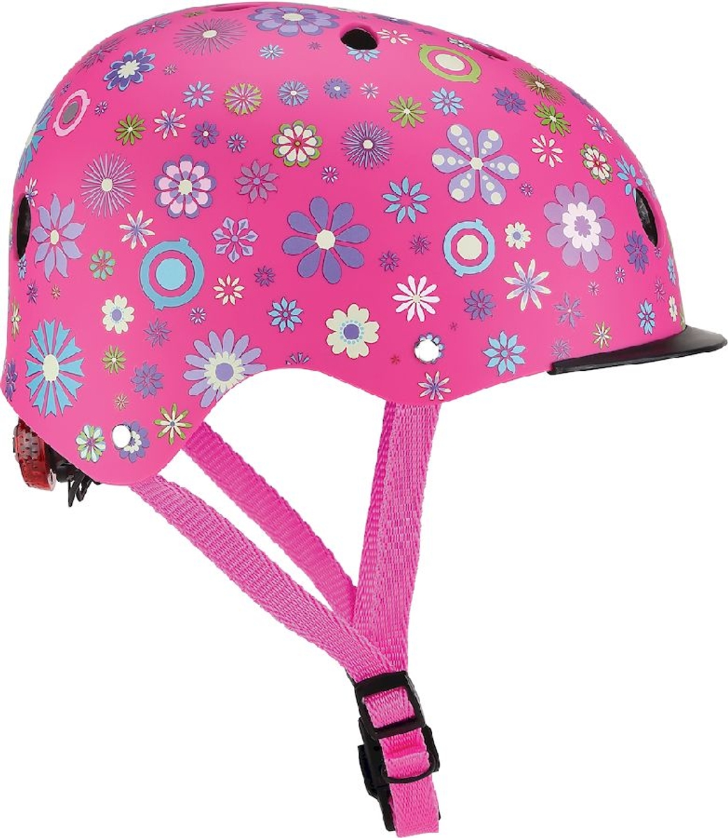 Globber Elite Lights helm - Roze