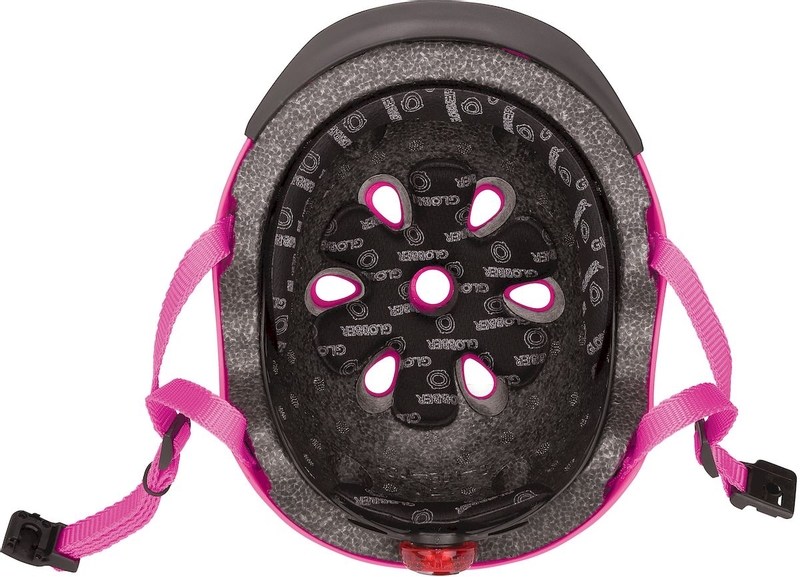 Globber Elite Lights helm - Roze