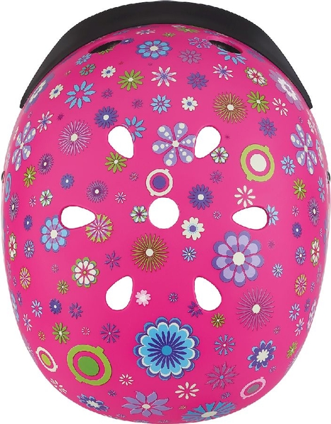 Globber Elite Lights helm - Roze