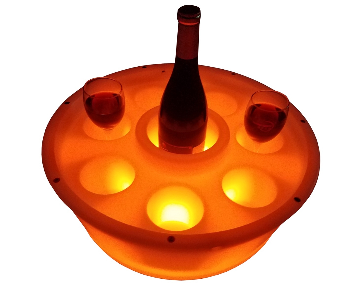 W'eau Drijvende spa bar met ledverlichting 