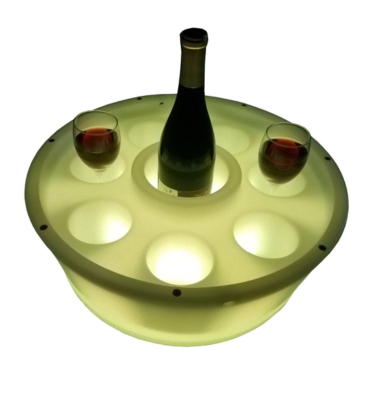 W'eau Drijvende spa bar met ledverlichting