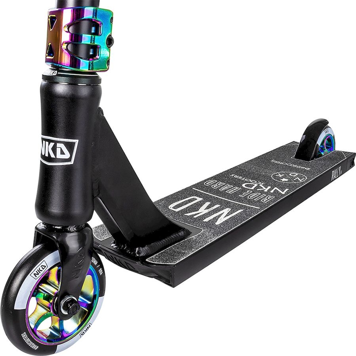 NKD Rally stuntstep - Zwart/Regenboog