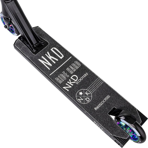 NKD Rally stuntstep - Zwart/Regenboog