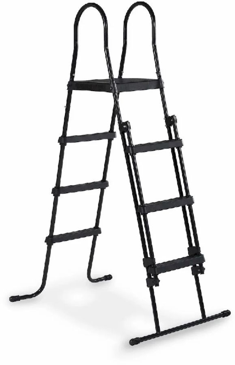 EXIT Black Leather zwembad - 360 x 122 cm - met zandfilterpomp, trap en overkapping 