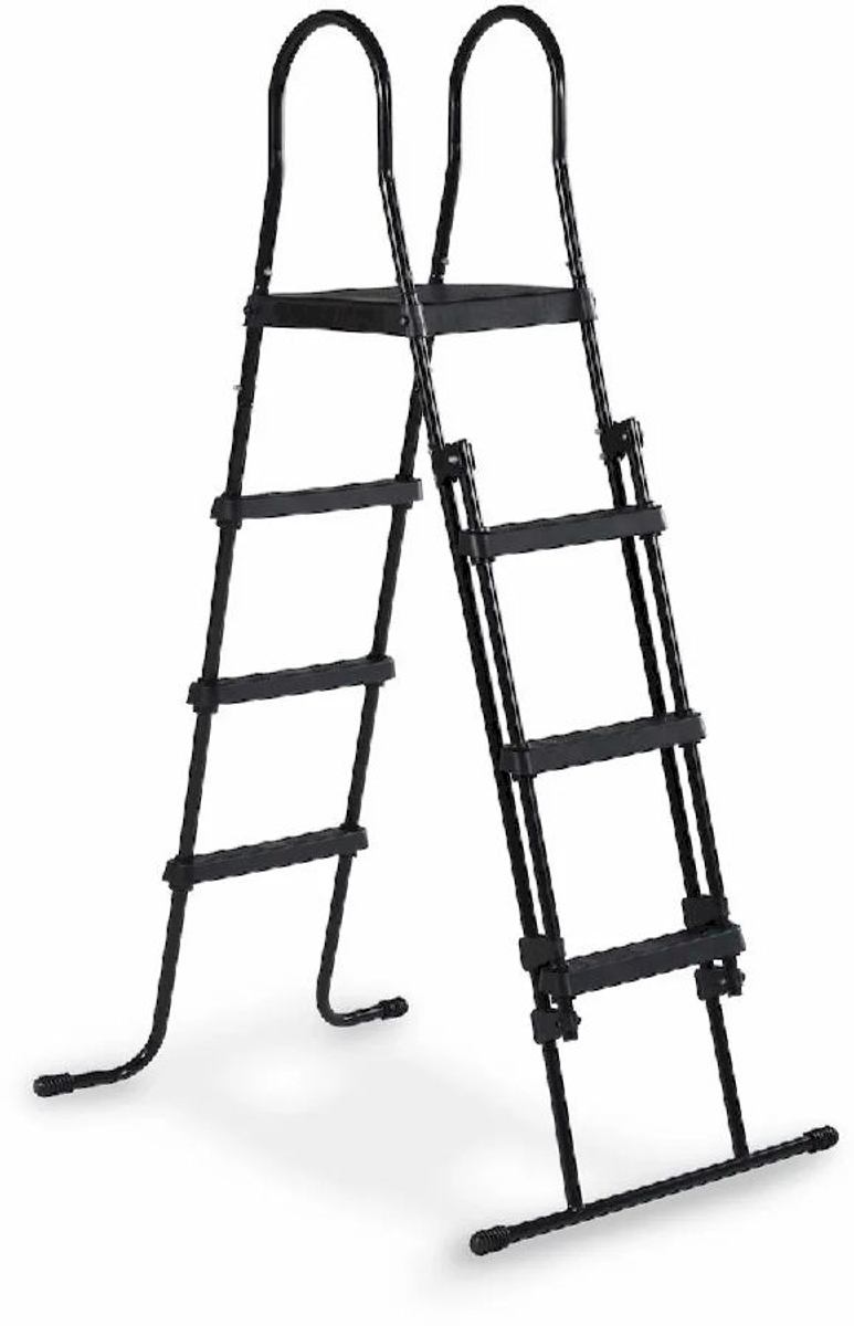 EXIT Wood zwembad - 360 x 122 cm - met zandfilterpomp, trap en overkapping 