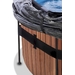 EXIT Wood zwembad - 427 x 122 cm - met zandfilterpomp, trap en overkapping 