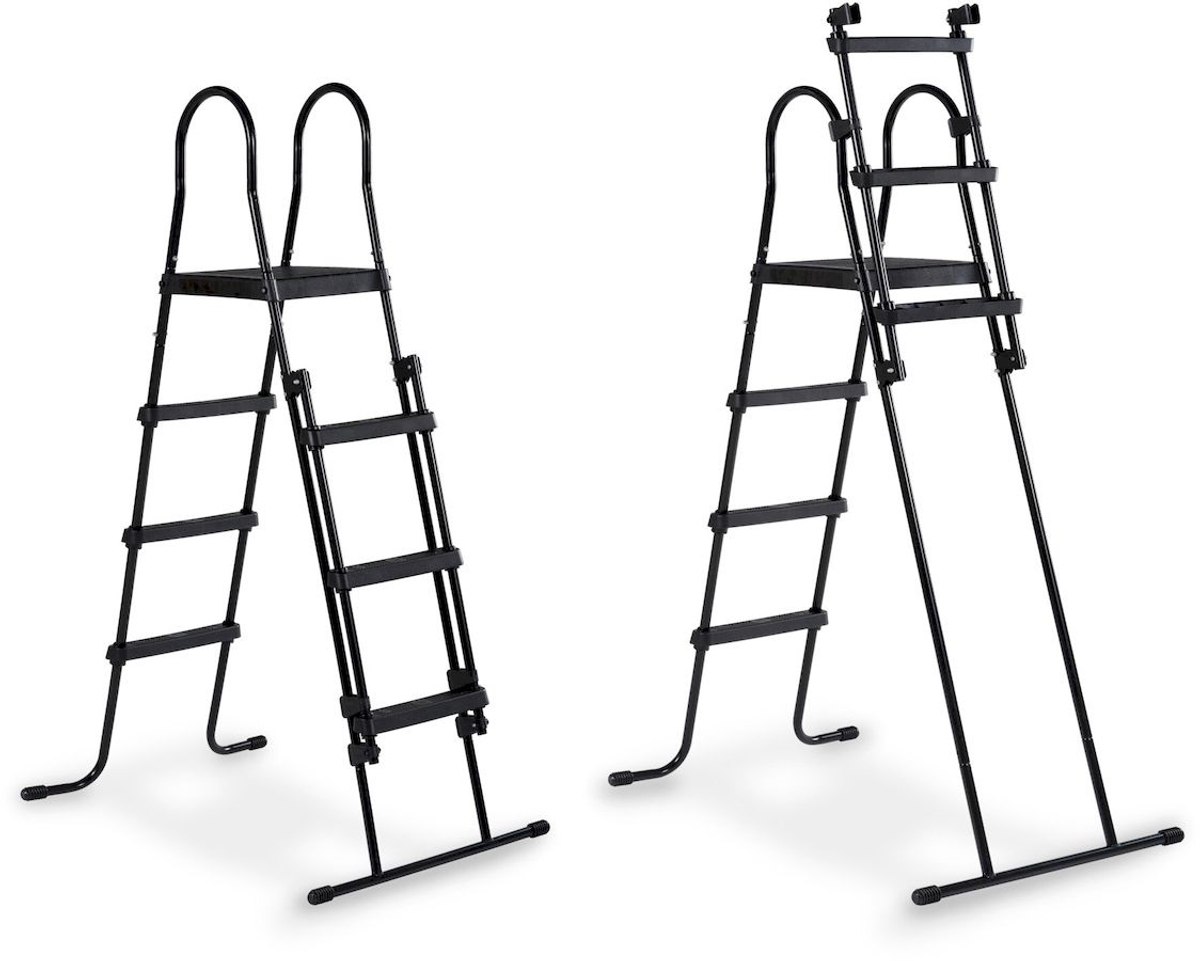 EXIT Stone zwembad - 540 x 250 x 122 cm - met zandfilterpomp, trap en overkapping 