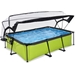 EXIT Lime zwembad - 220 x 150 x 65 cm - met filterpomp en overkapping 