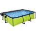EXIT Lime zwembad - 220 x 150 x 65 cm - met filterpomp en overkapping 