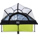 EXIT Lime zwembad - 220 x 150 x 65 cm - met filterpomp en overkapping 