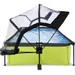 EXIT Lime zwembad - 220 x 150 x 65 cm - met filterpomp en overkapping 