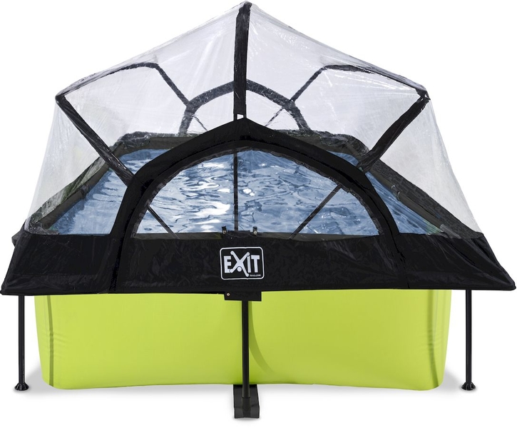EXIT Lime zwembad - 220 x 150 x 65 cm - met filterpomp en overkapping 