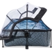 EXIT Stone zwembad - 220 x 150 x 65 cm - met filterpomp en overkapping 