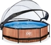 EXIT Wood zwembad met filterpomp en overkapping 