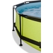 EXIT Lime zwembad - 244 x 76 cm - met filterpomp en overkapping 