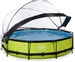 EXIT Lime zwembad - 360 x 76 cm - met filterpomp en overkapping 