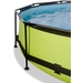 EXIT Lime zwembad - 360 x 76 cm - met filterpomp en overkapping rand