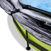 EXIT Lime zwembad - 360 x 76 cm - met filterpomp en overkapping ingeklapt