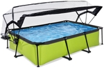 EXIT Lime zwembad - 300 x 200 x 65 cm - met filterpomp en overkapping