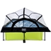 EXIT Lime zwembad - 300 x 200 x 65 cm - met filterpomp en overkapping zijkant dicht