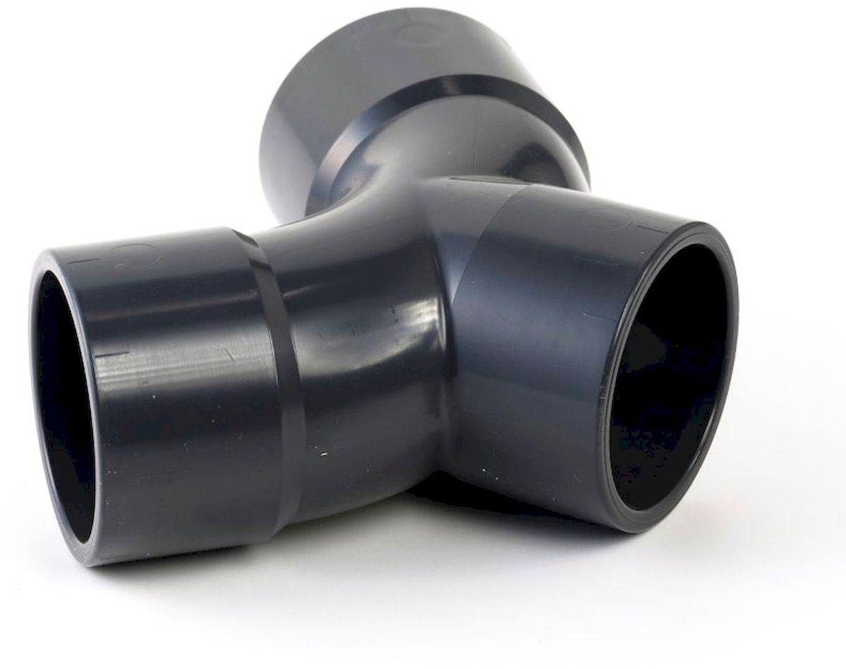Brijvoer Y-stuk 63mm liggend