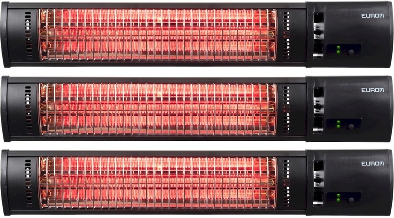 Eurom Golden 1500 Shadow terrasverwarmer - 3 stuks