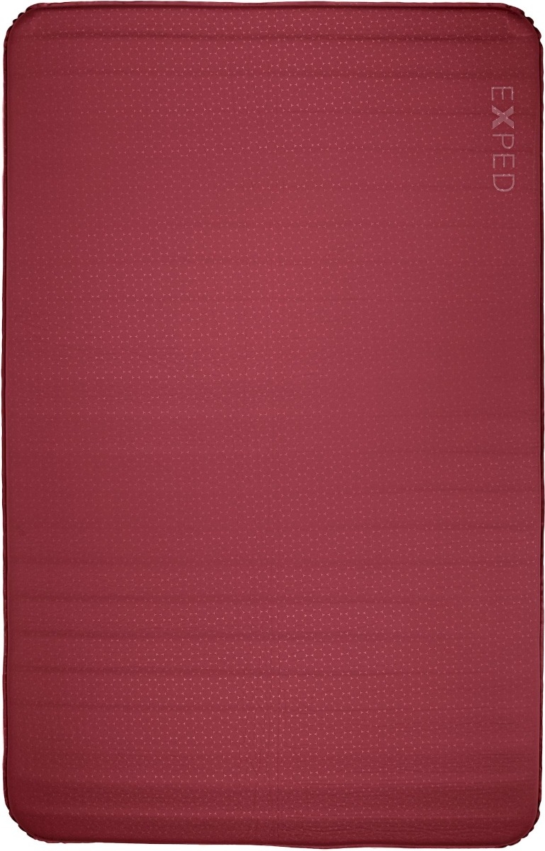 Exped SIM Comfort Duo 7.5 slaapmat - Robijnrood staand