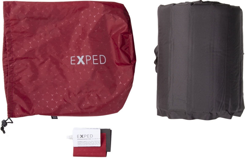 Exped SIM Comfort Duo 7.5 slaapmat - Robijnrood opbergtas