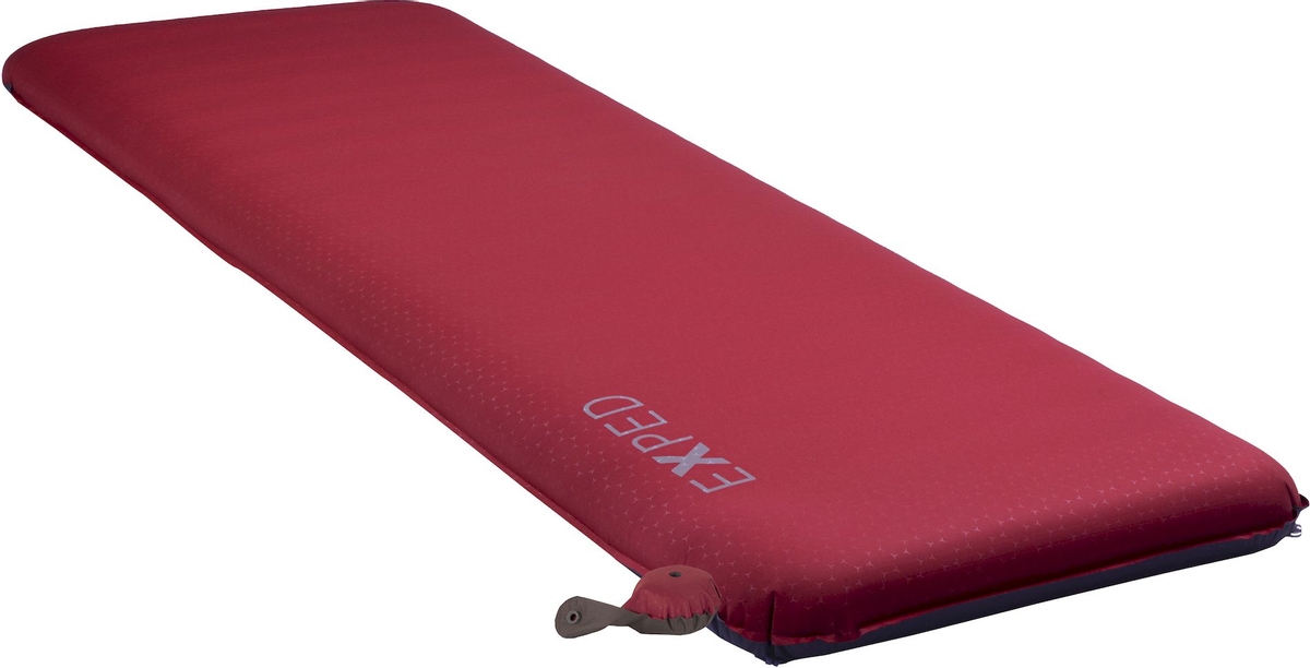 Exped SIM Comfort 10 LW slaapmat - Robijnrood liggend