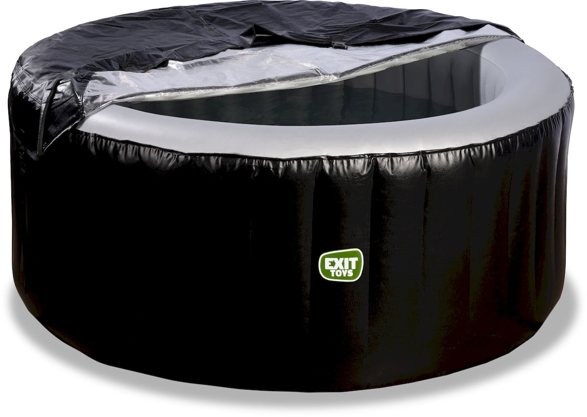 EXIT Silver Classic opblaasbare spa - 3 persoons cover half open