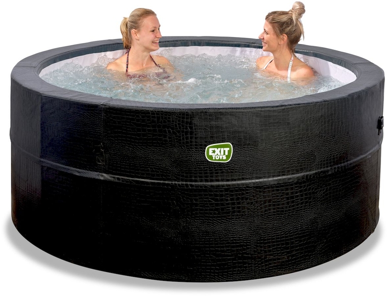 EXIT Leather Premium opbouw spa - 6 persoons sfeer bubbelen