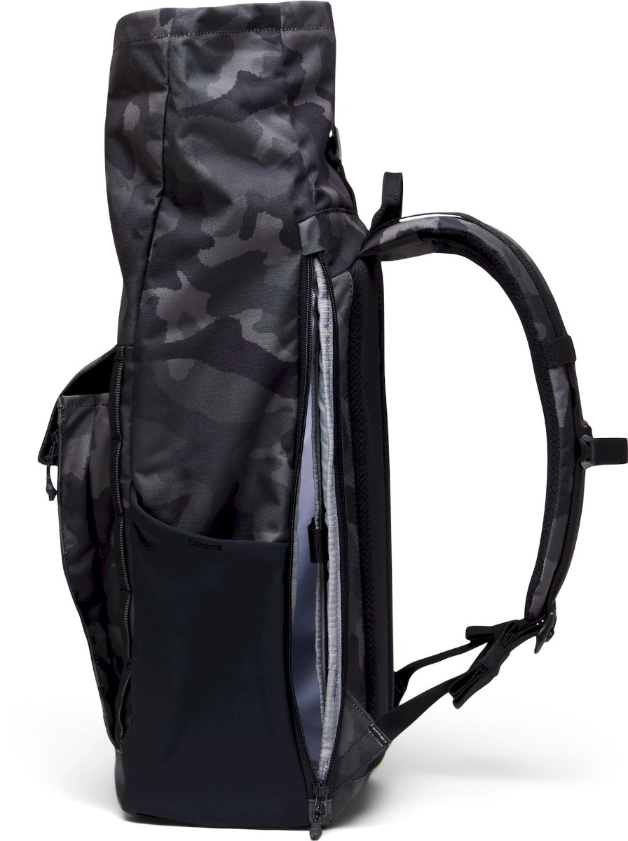 Columbia Convey II 27L Rolltop dagrugzak Camouflage zijvak